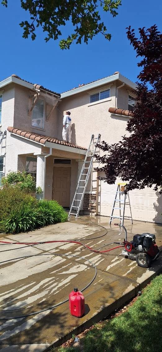 Exterior pressure wash and prep work